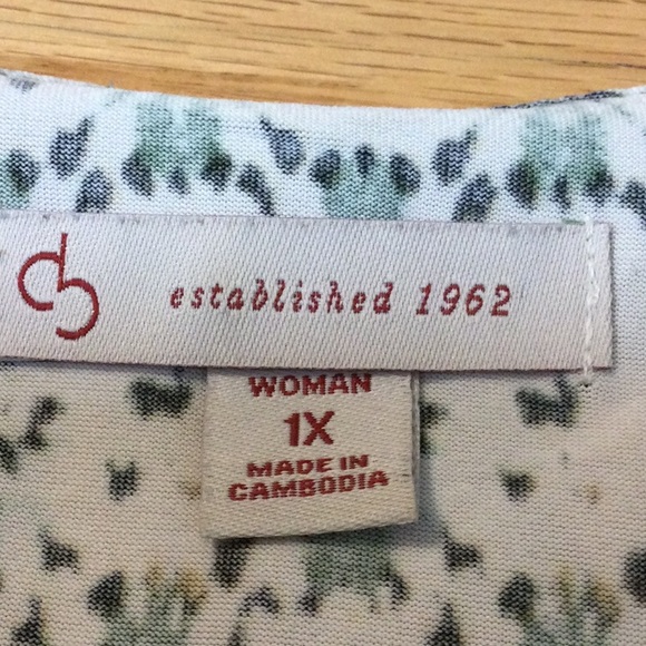 1X Cb Established 1962 khaki tan aztec overlay tank top - Picture 13 of 15